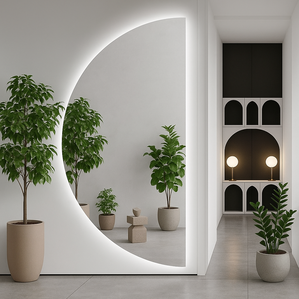 Espelho Decorativo Arco LED - 44x64cm a 60x160cm