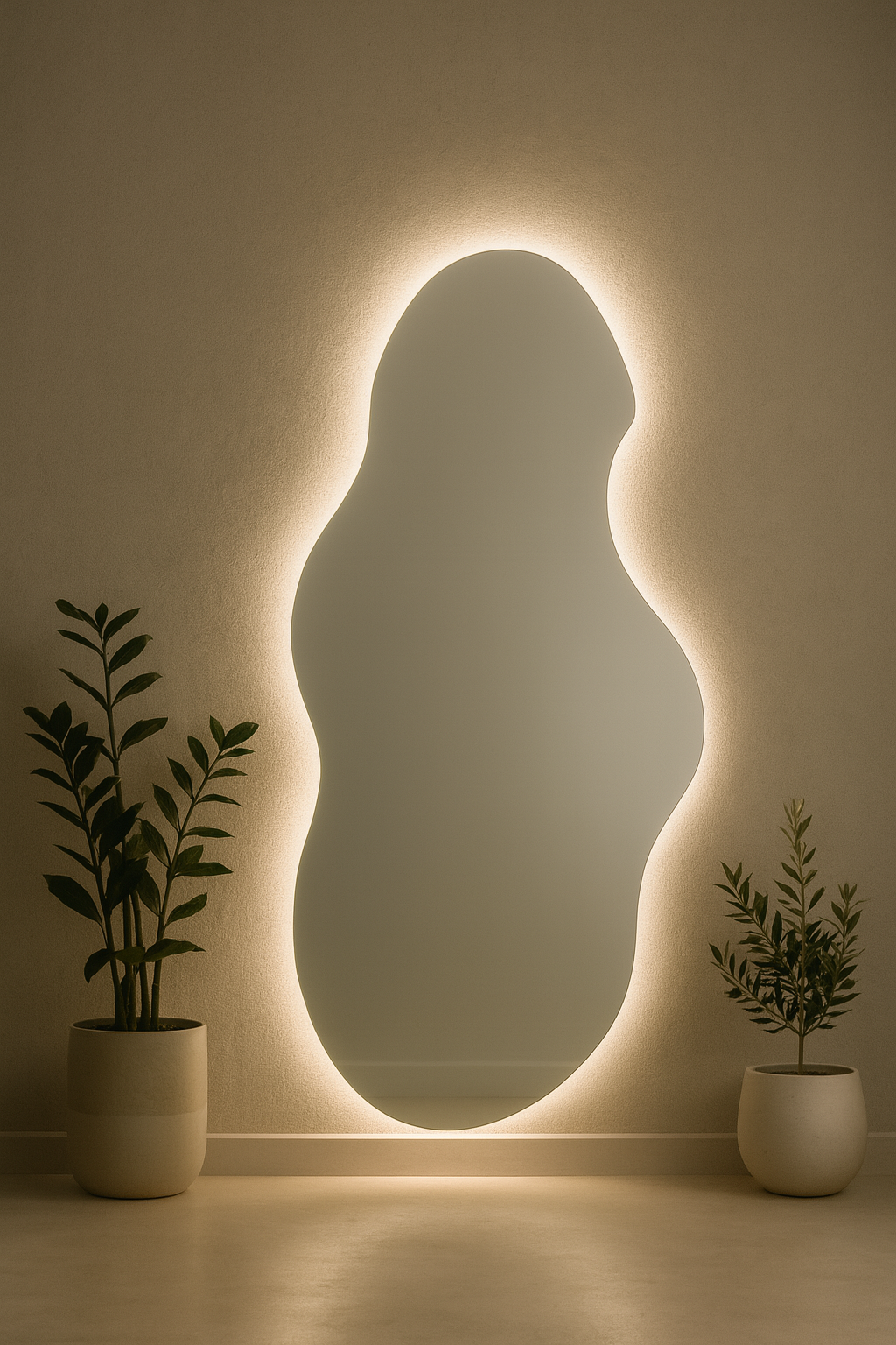 Espelho Decorativo Boho LED - 44x64cm a 60x160cm