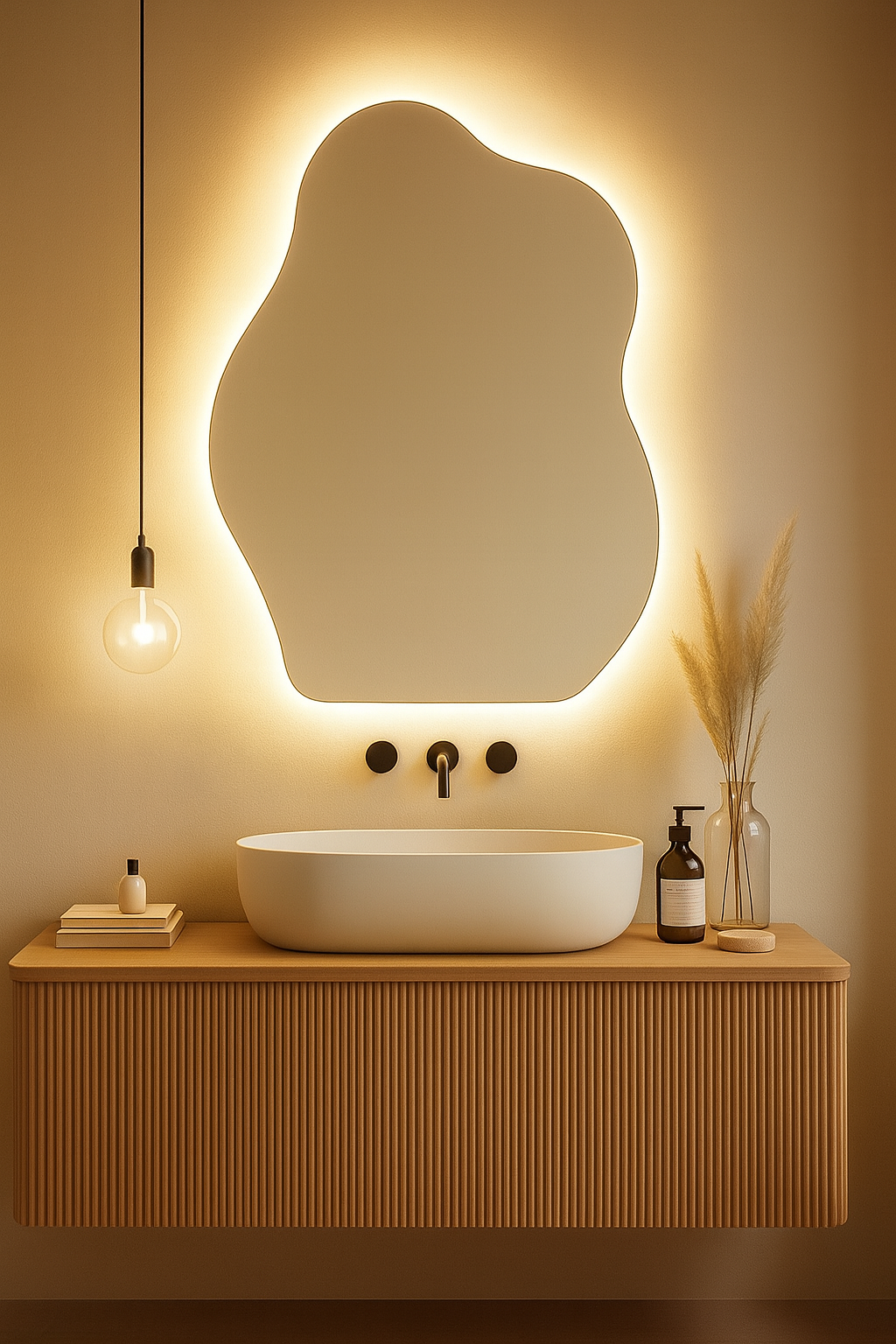 Espelho Decorativo Cúpula LED - 44x64cm a 60x160cm