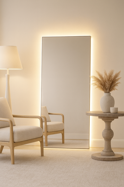 Espelho Decorativo Slim LED - 44x64cm a 60x160cm