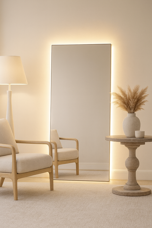 Espelho Decorativo Slim LED - 44x64cm a 60x160cm