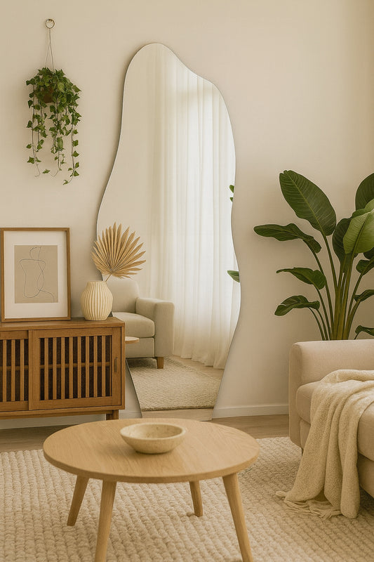 Espelho Orgânico 95cmx40cm Pinterest Polido LED